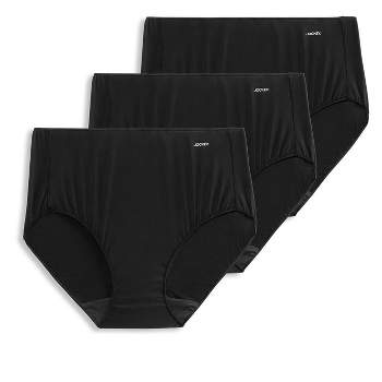 Jockey Women's size 9 Underwear Elance Cotton Hipsters 3 Pack Black for  sale online