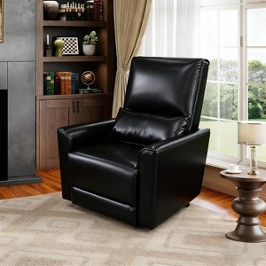 Swivel Rocking Recliner Chair, Lumbar Support & Padded Armrest, Comfortable Rocker Recliner, for Living Room, Bedroom - 1 of 4