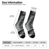 Dsane Black Palm Leaves Women Printed Crew Socks Funny Funky Socks Soft Polyester Novelty Gifts for Artists Men - 2 of 4
