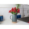 Nat & Jules Large Raw Bottom Matte Grey 48 ounce Ceramic Pitcher Jug - 4 of 4