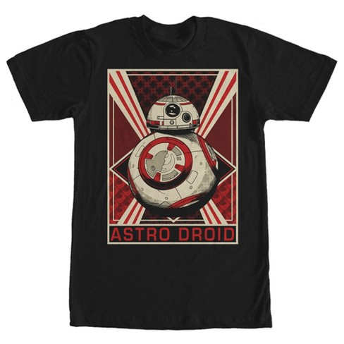 Men's Star Wars The Force Awakens Astro Droid Bb-8 T-shirt - Black
