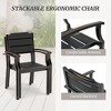 Arceso Outdoor Dining Chairs, 17 Inch Patio Dining Chairs, HDPS Material Outdoor Chairs, Patio Chairs  for Patio, Lawn, Garden, Indoor and Backyard - 4 of 4