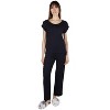 Memoi Women's Cap-Sleeve T-Shirt and Matching Pants Set - 3 of 4