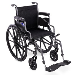 Invacare Essentials Tracer SX3 Foldable Manual Wheelchair w/ Swing-Away Footrests & Desk Arms - 1 of 4
