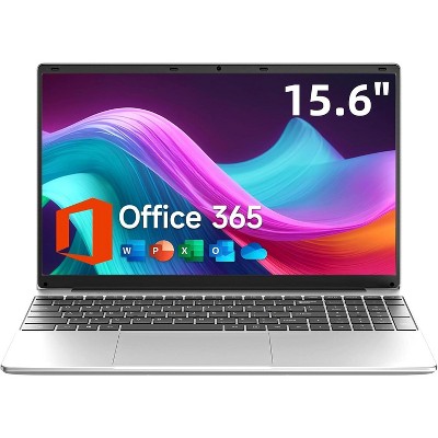 15.6 Inch Laptop with Office 365, 4GB RAM, 128GB Storage Expandable 1TB, 5205U Processor, HD Display, Windows 11 Laptops Computer, Wi-Fi 5, BT4.2
