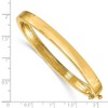 Black Bow Jewelry 6.3mm 14k Yellow Gold Polished Solid Open Back Hinged Bangle Bracelet - 4 of 4