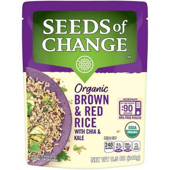Seeds of Change Brown & Red Rice with Chia & Kale - 8.5oz / 6ct