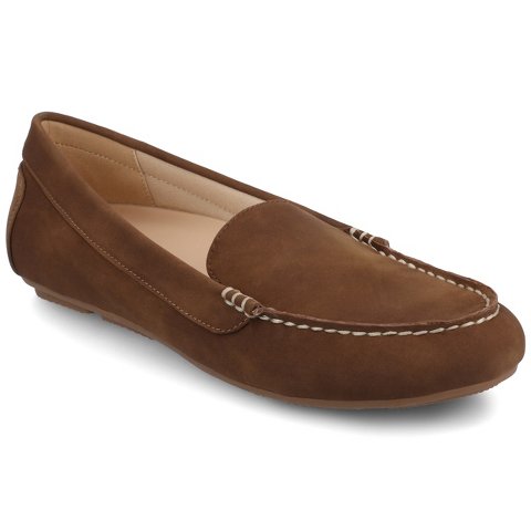 Женские туфли Journee Collection Journee Women's Oreta Medium and Wide Width Driving Loafer, Tan 12