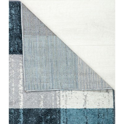 Bedford Check Red Plaid 24" Synthetic Stain-Resistant Area Rug