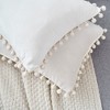 Unique Bargains Farmhouse Bedroom Decorative Velvet Pompoms Fringe Throw Pillow Covers 2 Pcs - 4 of 4