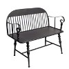The Lakeside Collection Metal Spindle Leg Farmhouse Bench - Black - 4 of 4