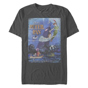 Men's Peter Pan Live Forever Poster T-Shirt - 1 of 4