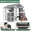 ORRD Wooden Walk-in Chicken Coop for 4-8 Chickens - 80''X82''X69'' with Nesting Boxes, Ramps, Run & Waterproof Roof - 3 of 4