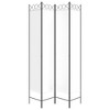 vidaXL 4-Panel Room Divider White 63"x86.6" Fabric - 4 of 4