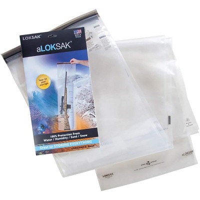 Loksak aLoksak Waterproof Re-Sealable Storage Bags (2 Pack)