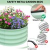 Raised Garden Beds Outdoor, 2 Pack 2x2x1 FT Galvanized Raised Garden Bed for Gardening, Round Metal Planter Box for Planting Plants Vegetables - 3 of 4