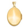Black Bow Jewelry 14k Yellow Gold 21mm Domed Scroll Oval Locket - 3 of 4