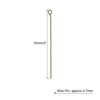 Unique Bargains DIY Craft Necklaces Bracelets Earrings Jewelry Making Iron 21 Gauge Eye Pins 200 Pcs - 2 of 4