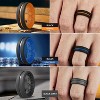 Men's 8mm Silicone Wedding Rings - 2mm Thick Breathable Multipack (1/4/6-Pack) - 4 of 4