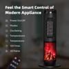 ROVSUN 25'' Tower Space Heater with Remote Control, Oscillation, 3D Realistic Flame Effect, Overheating & Tip-Over Protection for Room Indoor Use - 4 of 4