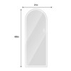 Kumasinova  65" Full Length Mirror with Stand,Floor Mirror with LED Lights,Standing Mirror with Dimmable,Mirror Full Length for Bedroom&Makeup,Black - 2 of 4