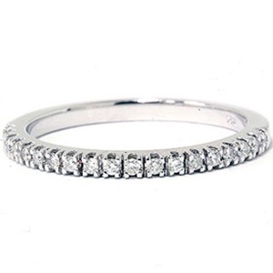 Pompeii3 1/6ct Diamond Wedding Ring 14K White Gold - 1 of 4
