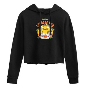 Women's - Pokémon - Candy I Choose You Cropped Graphic Hoodie - 1 of 3