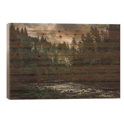 Pacific Northwest River And Trees Wood Print By Nature Magick - Icanvas ...