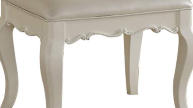 Edalene 22&#34; Accent Chairs and Pearl White - Acme Furniture, 2 of 9, play video