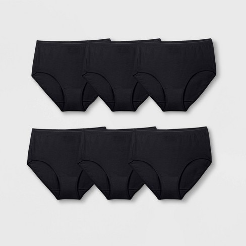 Women's Clearance Everyday High Cut Brief 6-pack made with Organic Cotton