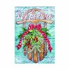 Evergreen Welcome Sled Moire Garden Flag 12 x 18 Inches Indoor Outdoor Decor - 2 of 4