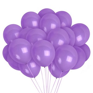 Treasures Gifted Lavender Balloons - 12 Inch Latex Balloons - 100 Pack - 1 of 1