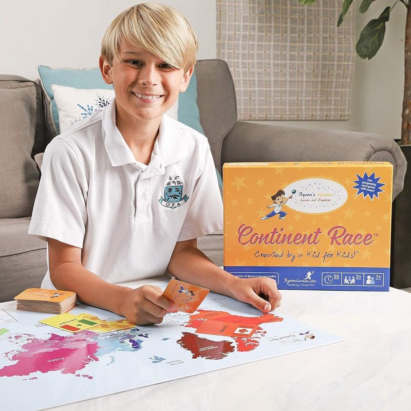 Continent Race - Geography Learning Educational Card Game for Kids, 2 of 5