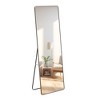 PAGED Rectangle Wall Mounted Full Length Mirror, Leaning Floor Full Body Mirror with Meatl Frame,Suitable for Bedroom - 4 of 4