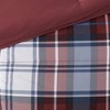 Stylish Plaid Print Comforter Mini Set, All Season Bedding Sets, Cozy Home Textile fits Modern Bedroom Decor - 3 of 4