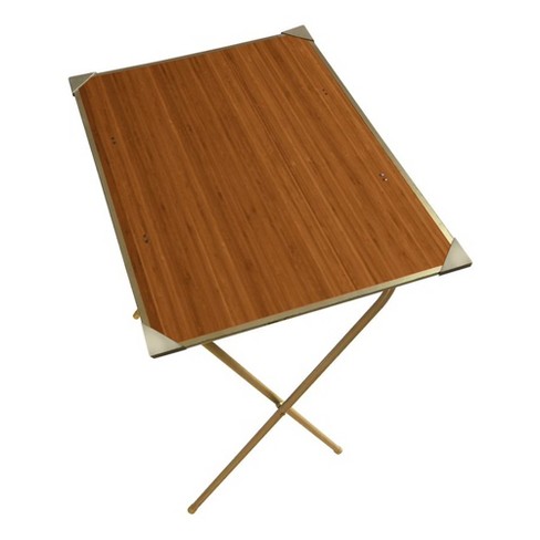 Temp-Tations Folding Wood TV Tray Table withRemovable Tray ,Confetti