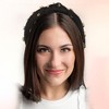 Unique Bargains Women's Non-slip Rhinestone Retro Knotted Wide Headband 5.24"x1.22" 1 Pc - 2 of 4