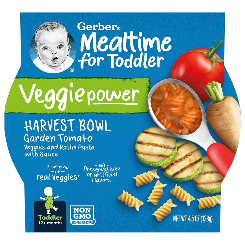 Gerber Mealtime Harvest Bowl Garden Tomato Baby Meals - 4.5oz, 1 of 9