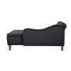 Modern Storage Sofa Recliner with Nailhead Trim, Button Tufted Upholstered Velvet Lounge Chair - 3 of 4