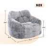 Bean Bag Chair with Armrests, Comfy High-Density Foam Lounge Sofa for Adults, Ideal for Bedroom, Apartment or Reading Corner – Cuddlewood - 4 of 4