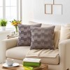 REGALWOVEN Solid Boho Decorative Throw Pillow Covers for Sofa Bed Living Room Home Decor 18 x 18 Inch 2 Pcs - 2 of 4