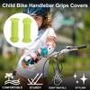 Unique Bargains Child Bike Handlebar Grips Covers 3.94" Green 1 Pair - 2 of 4