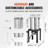VEVOR Turkey Deep Fryer, 30-qt Turkey & 10-qt Fish Steamer Cooker Set, Outdoor Aluminum Seafood Frying Pot, 54,000 BTU Burner Propane Gas Boiler - 3 of 4