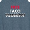Women's - Instant Message - Free Taco Tuesday Graphic Racerback Tank - 2 of 4