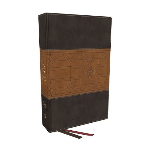 Nkjv Study Bible, Leathersoft, Brown, Full-color, Comfort Print - By ...