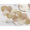 Saro Lifestyle Table Runner with Sea Shell Beaded Design, 13"x36", Gold - 3 of 3
