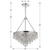 Crystorama Lighting Calypso 6 - Light Chandelier in  Polished Chrome - 4 of 4