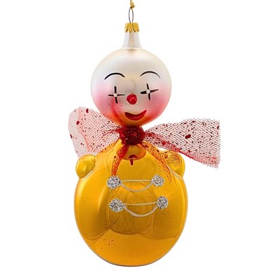 Italian Ornaments 6.5 Inch Goldie Giggles Clown Ornament Vintage Tree Ornaments