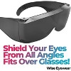 grinderPUNCH Cover-Ups Black Fit Over Sunglasses - Wrap Around Sunglasses - People Who Wear Prescription Glasses in the Sun (Black) - 4 of 4