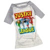 Seven Times Six DC Comics Boys' Justice League Superhero Lineup Collectible Raglan T-Shirt Grey - 2 of 3